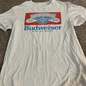 Budweiser Red and Blue Logo Tee